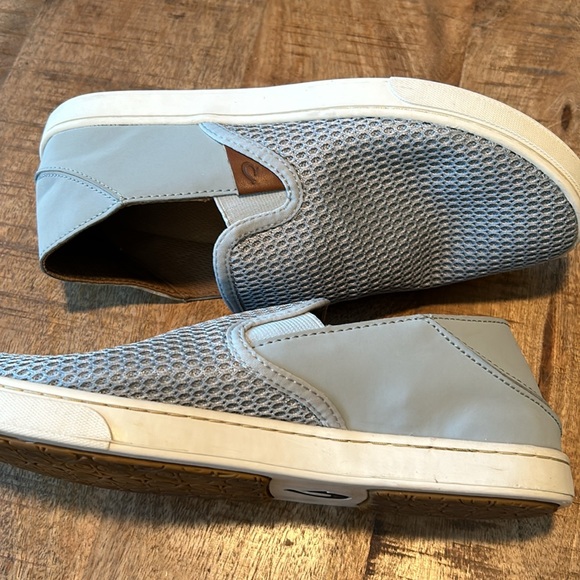 Olukai Powder Blue Slip Ons - Picture 2 of 6